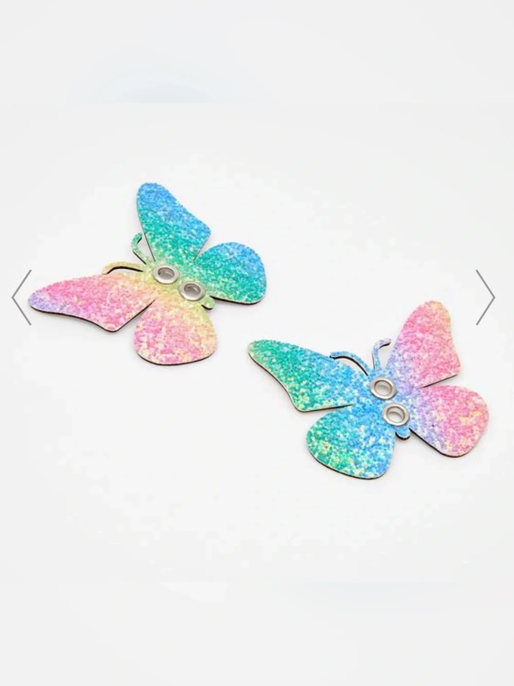 Sparkling Rainbow Butterfly Shoelace  accessories